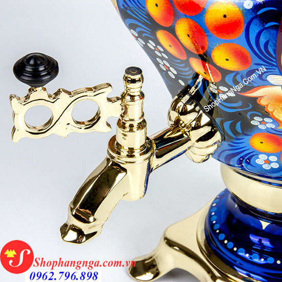 ấm samovar nga màu xanh