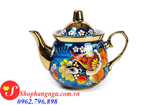 ấm samovar nga màu xanh