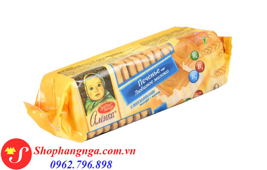 Bánh quy Alenka vị sữa của Nga