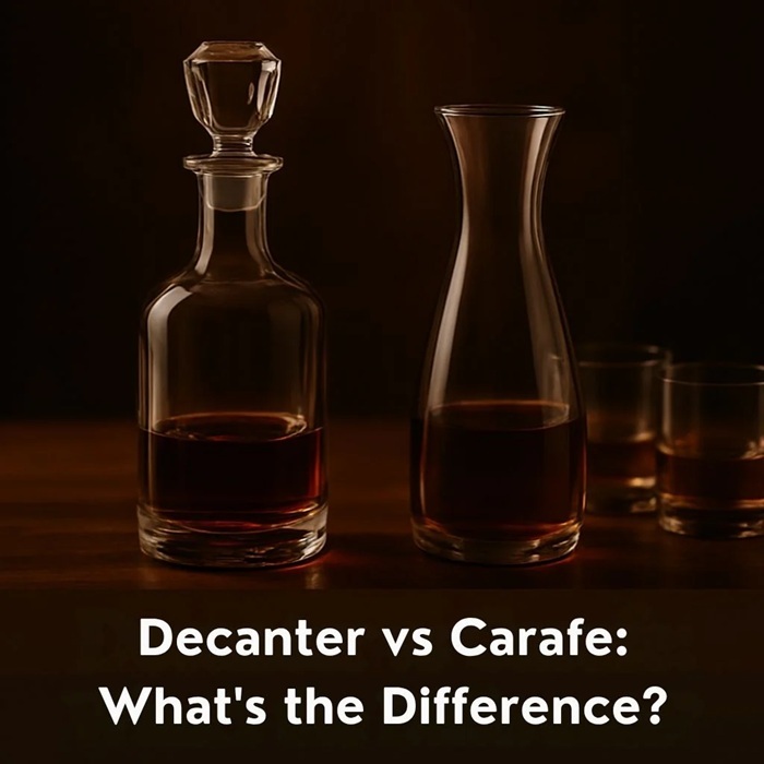 so sánh Decanter và Carafe
