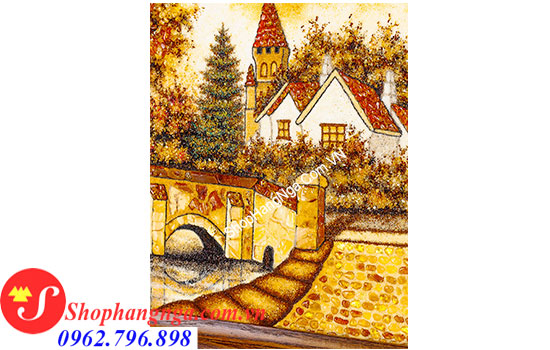 tranh hổ phách phong cảnh của nga