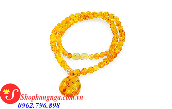 vòng cổ hổ phách của nga cho người lớn