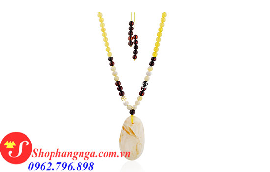 vòng cổ hổ phách của nga cho người lớn