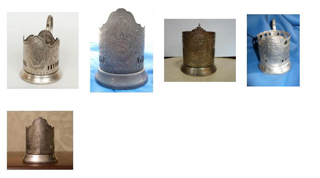 Giá để cốc bằng kim loại của Nga