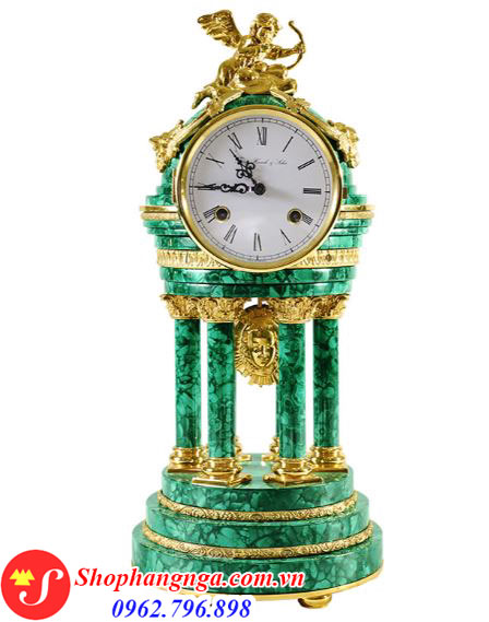 Đồng Hồ Đá Malachite Và Vị Thần Tình Yêu Cupid Của Nga
