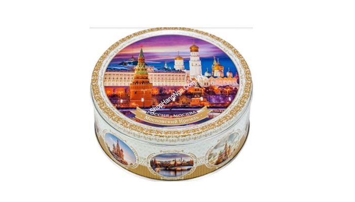 Bánh quy hộp sắt hình cung điện Nga