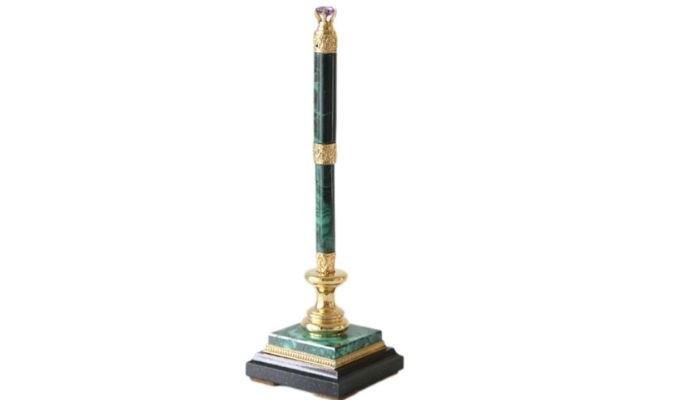 Giá đỡ bút đá Malachite - quà tặng đối tác cao cấp