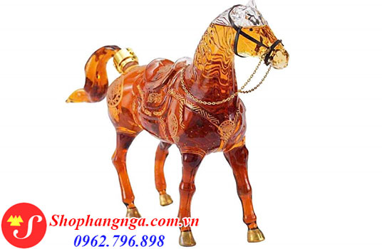 Rượu Doha hình con ngựa bằng thủy tinh 