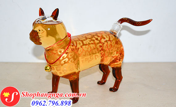 rượu linh vật hình con mèo