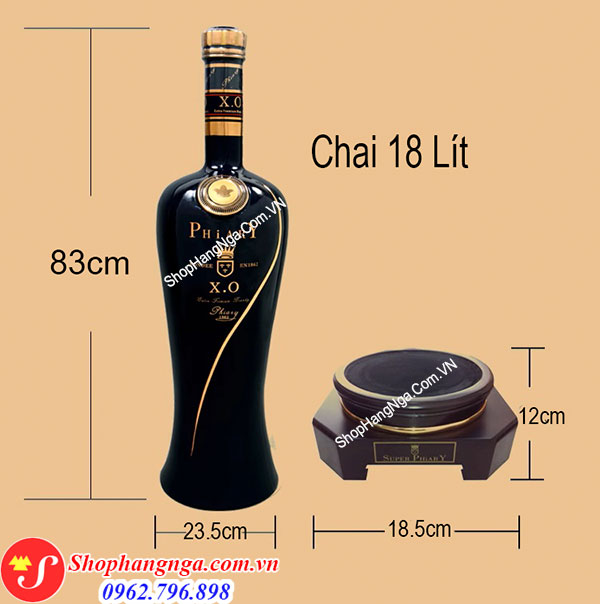 kích thước chai rượu xo 18 lít