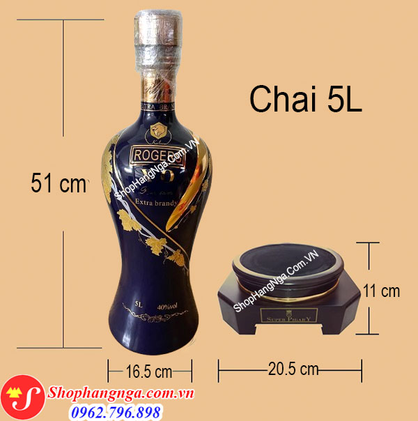 chai rượu XO lớn 5L