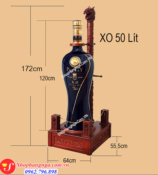 Kich thuoc ruou xo chai to 50 lít