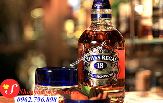 Rượu chivas 18 gold signature 750ml xách tay 