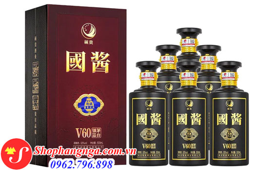 Rượu Quý Châu Mao Đài Guojiang Black V60 53% Trung Quốc