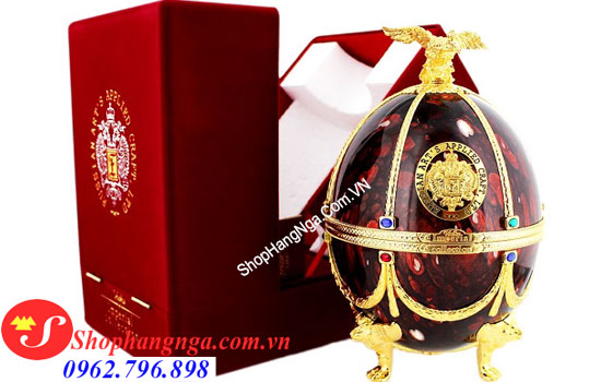 Rượu trứng Nga màu đỏ Ruby