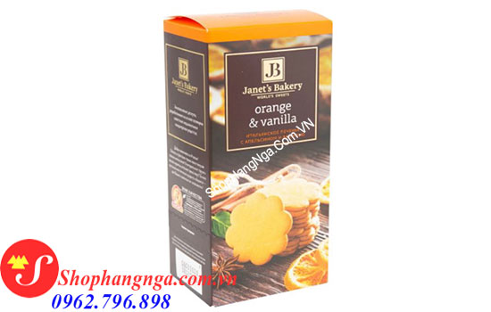 Bánh quy Janets Bakery vị cam và vani