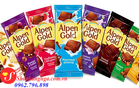 Kẹo socola thanh Alpen gold