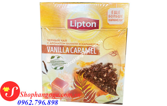 Trà lipton Nga hương vị vanni và caramen
