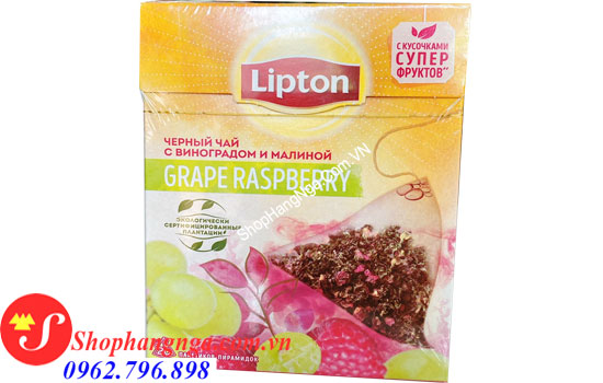 Trà lipton Nga hương vị nho và mâm xôi