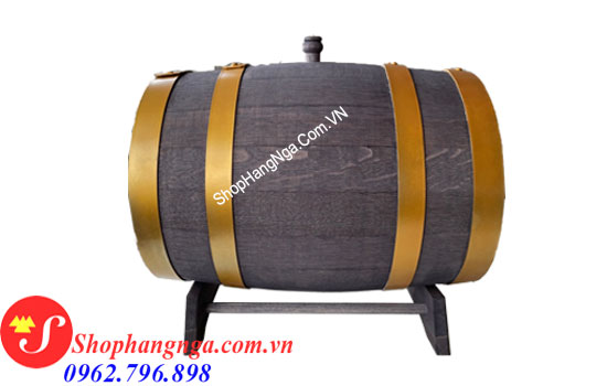 Th&ugrave;ng rượu gỗ sồi Nga 25 l&iacute;t
