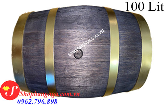 Thùng rượu gỗ sồi đỏ cao cấp 100 lít của Nga