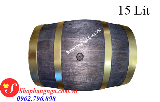 Thùng rượu gỗ sồi đỏ cao cấp 15 lít của Nga