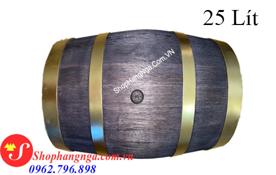 Thùng rượu gỗ sồi đỏ cao cấp 25 lít của Nga