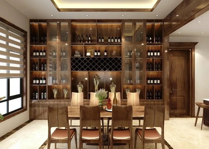 Nguyên tắc trong cách đặt tủ rượu hợp phong thủy