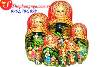Búp Bê Matryoshka Nga 10 Con Số 16 Cổ Tích