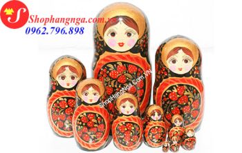 Búp Bê Matryoshka Nga 10 Con Số 23 Truyền Thống Tuyệt Đẹp