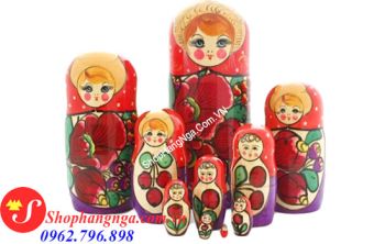 Búp Bê Matryoshka Nga 10 Con Số 8 Truyền Thống