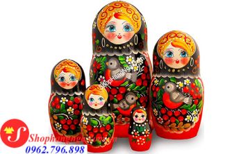 Búp Bê Matryoshka 5 Con Số 19 Truyền Thống Của Nga