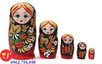 Búp Bê Matryoshka 5 Con Số 16 Mẫu Truyền Thống Nga