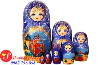 Búp Bê Matryoshka Nga 7 Con Số 20 Gia Đình Hoàng Gia