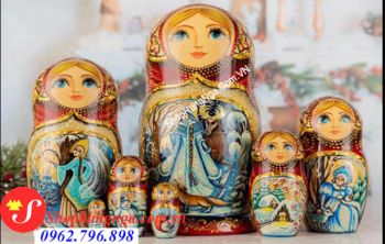 Búp Bê Matryoshka Nga 7 Con Số 5 Cổ Tích