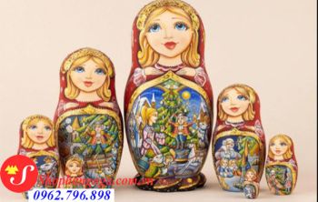 Búp Bê Matryoshka Nga 7 Con Số 8 Cổ Tích