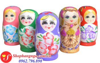 Búp Bê Nga Bộ 5 Con Size Nhỏ, Giá Rẻ