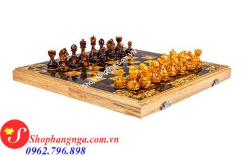 Bàn Cờ Hổ Phách Cao Cấp Chính Hãng Có Kiểm Định Của Nga