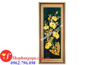 Tranh Hổ Phách Nổi 3D Cành Hoa Lan 54x 95Cm Của Nga