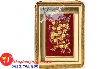 Tranh Hổ Phách Nổi 3D Hoa Hồng Mẫu Đơn Của Nga
