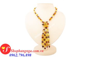 Vòng Cổ Hổ Phách Thanh Lịch Anemone Mẫu 7 Của Nga