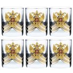 Bộ 6 ly uống rượu Vodka Shot bằng thủy tinh của Nga