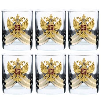 Bộ 6 ly uống rượu Vodka Shot bằng thủy tinh của Nga