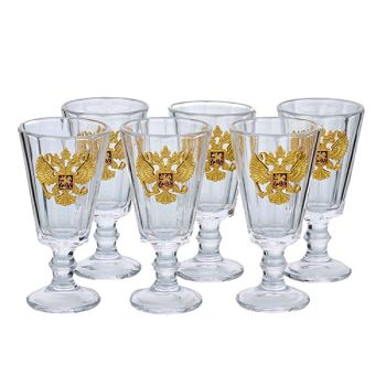 Set 6 Ly Lafitnik Bằng Thủy Tinh Của Nga