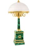 Đèn Bàn Trang Trí Bằng Đá Malachite Của Nga