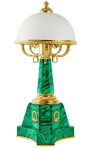 Đèn Trang Trí Bằng Đá Malachite Của Nga Chân Đế To