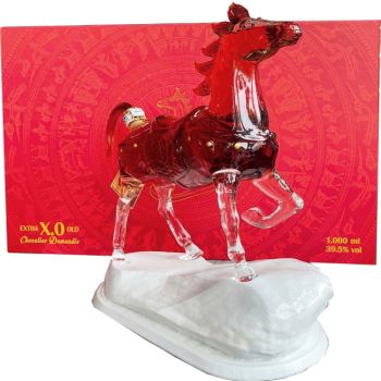 Chai Rượu Con Ngựa 2026 Bằng Thủy Tinh 1L Mẫu Đẹp