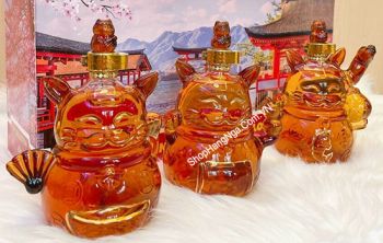 Set Rượu Mèo Thần Tài Nhật Bản Bằng Thủy Tinh Mẫu Đẹp Nhất