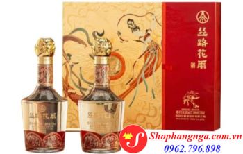 Rượu Wuliangye Silk Road Flower Rain Hộp Quà Cao Cấp
