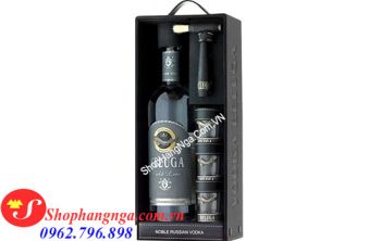 Rượu Beluga Gold Line Bao Da Búa Có Ly Của Nga